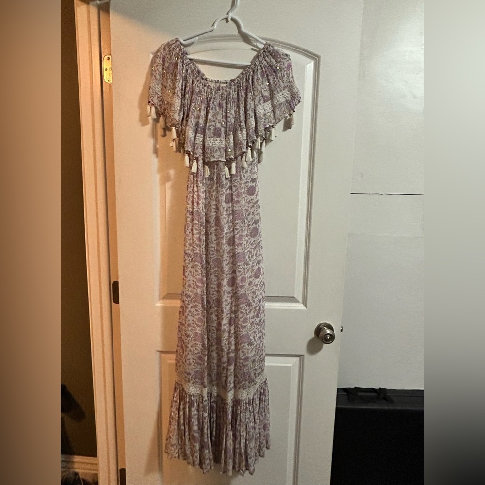 Miss June Paris floral maxi dress one size